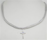 3-Sterling Silver Cross Pendants