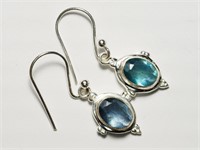 Sterling Silver Apatite Earrings