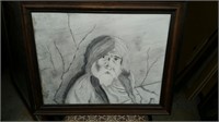 Framed Hand Drawn Picture