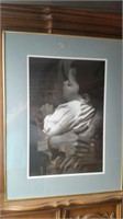 Framed Matted Baby in Arms Picture