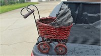 Miniature Baby Carriage Decoration