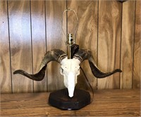 Ram Skull Lamp