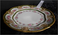 Ornate French Limoges Porcelain Plate