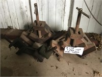 3 pipe right angle pipe clamps