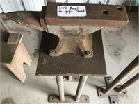 Anvil on pipe stand