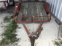 8 ft  Utility Trailer with Folding Ramp