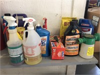 Assorted sprays (cleaning, inspect, yard)