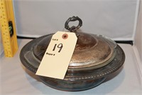 3 piece silverplated serving covered dish