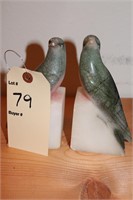 2 piece bird book ends