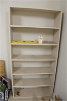 White wood shelf
