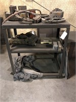 Metal work Table on casters.