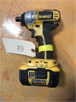 DeWalt 1/2” Cordless Impact Wrench.