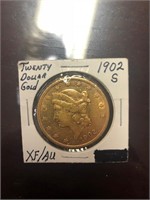 1902 twenty dollar  gold coin