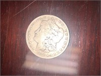 1890 silver one dollar coin