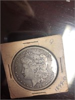 1899 silver one dollar coin