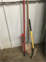 Broom shovel and pick axe