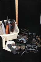 huge lot of glasses and cases