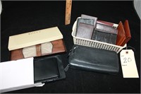 huge lot of men's wallets, some new