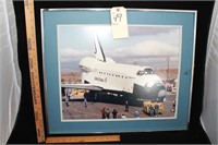 vintage NASA space shuttle framed picture