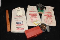 Canvas ammo bags, bullet cases
