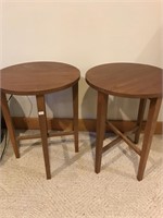 Little wooden tables