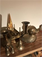 Brass Bells, Duck, Sail Boat, Vases