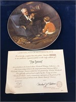 Rockwell Collector plate - the Tycoon