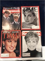 1997 magazines covering Lady Diana’s life
