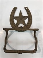 Western cast iron towel holder
