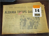 1961 Newspaper Albania Troops