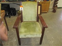 Early Green Chair 37" Tall 25" Wide
