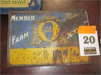 Vintage Farm Bureau Sign