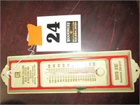 Vintage David Jent Tin Thermometer 13" Long