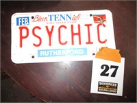 Psychic License Plate