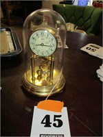 Brass Clock in Glass Jar - Made in Germany