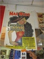 May West Movie Poster 29"x25"