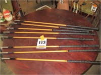 Lot Of Eight Stainless Steel Wood Golf Club