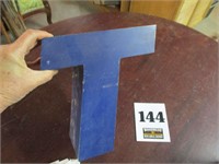 The letter "T" metal - 10" long