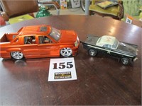 Classic 1950 Ford (8") & Escalade (12")  toy cars