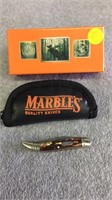 Marbles Tooth Pick Stag Knife With Case
