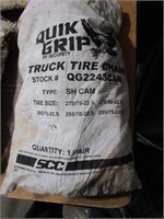 Truck Tire Chains / Read Bag for size / View