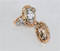 Custom 14K Gold & Diamond Ring
