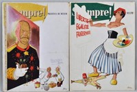 Two Vintage Mexican Siempre! Cover Illustrations