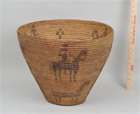 Large Native American Pima Pictorial Basket