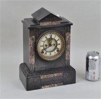 Ansonia Marble Shelf Clock, Outside Escapement