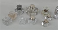 Tiffiany Sterling Inkwell, Eight Other Inkwells