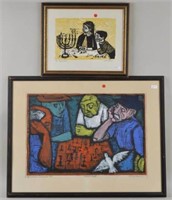 Irving Amen, Two Framed Colored Prints