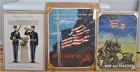 Three Vintage American Military Posters