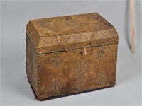 North African Studded Leather Domed Box