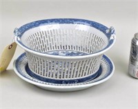 Canton Reticulated Oval Basket/Tray